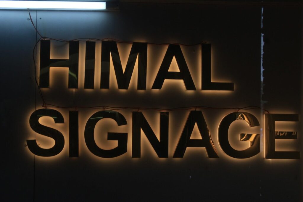 Custom LED sign board designed by Himal Signage